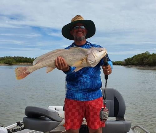 Nick with an 80cm Jew Fish - Tommy Cut 20200307